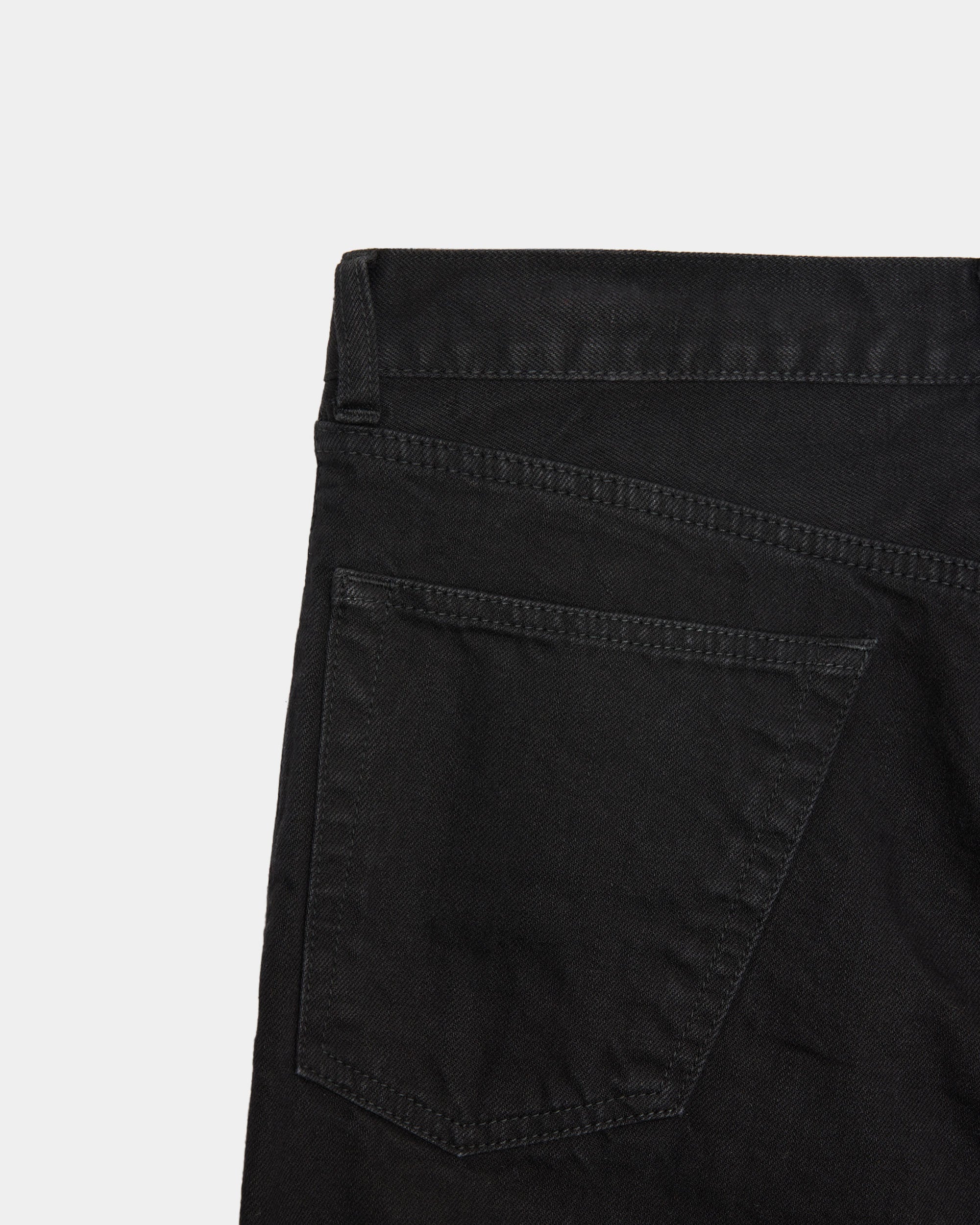 オーガニックコットン 12oz デニム / ナローシリンダーフィットジーンズ, Black