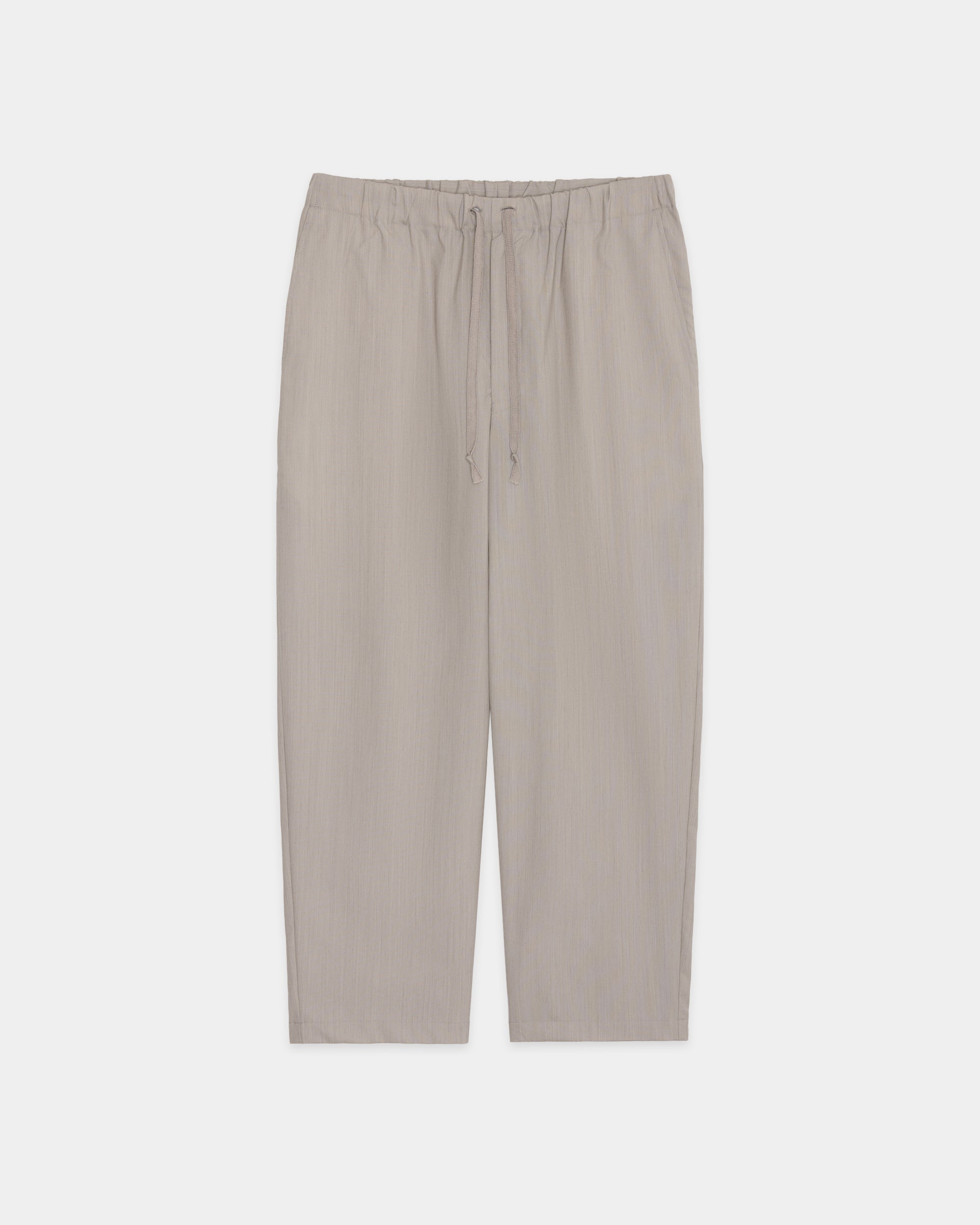 【PARKING別注】ウールトロピカルメランジ / コクーンワイドイージーパンツ, Light Gray